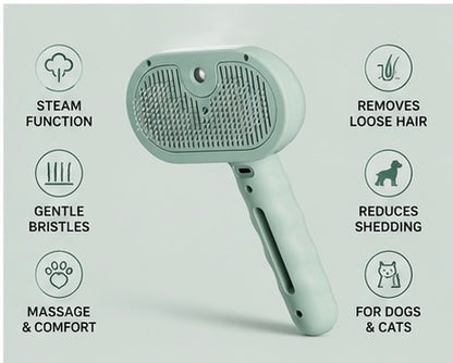 3-in-1 Pet Steam Brush