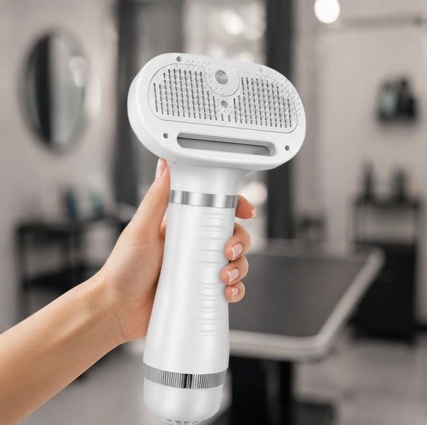4-in-1 Pet Grooming Steam Brush with Dryer